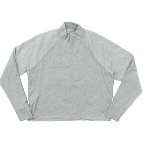 Under Armour Women's Size L Pullover Sweater Loose Gray Long Sleeve Cotton